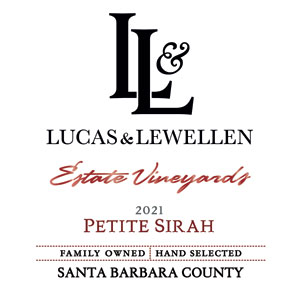 2021 Lucas & Lewellen Petite Sirah front label