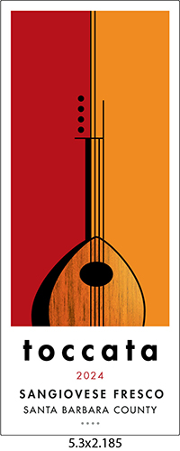 2024 Toccata Sangiovese Fresco front label