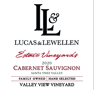 2020 Lucas & Lewellen Cabernet Sauvignon, Valley View front label