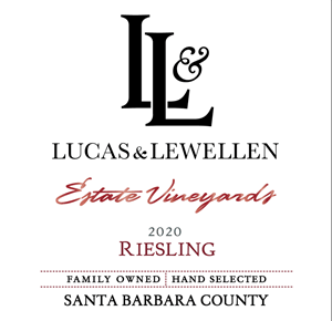 Lucas & Lewellen 2020 Riesling front label