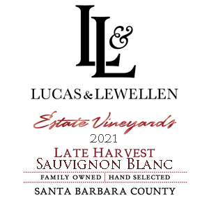 Lucas & Lewellen Late Harvest Sauvignon Blanc front label