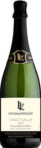 2022 Lucas & Lewellen Sparkling Wine Grand Imperial Reserve bottle 2022 Lucas & Lewellen Sparkling Wine Grand Imperial Reserve bottle