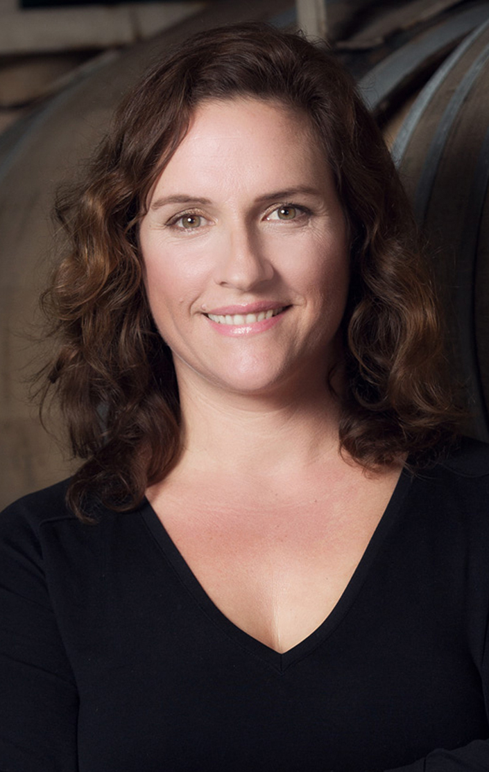 A portrait of Lucas & Lewellen Winemaker Megan McGrath Gates