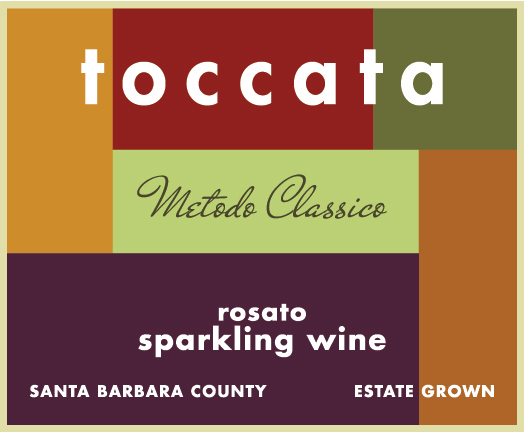 Toccata Sparkling Rosato front label