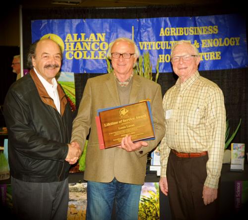 Katcho Achadjian, Louis Lucas, and Royce Lewellen accepting Louis Lucas lifetime achievement award Katcho Achadjian, Louis Lucas, and Royce Lewellen accepting Louis Lucas lifetime achievement award
