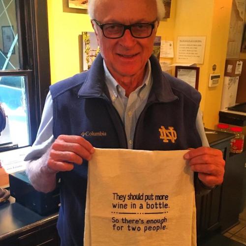 Louis Lucas with a gift that he purchased in Wickenburg, Arizona