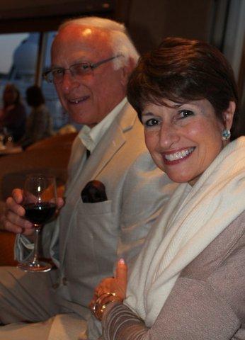 Louis Lucas and Jill Lucas on the 2013 Wine Cruise to Canada