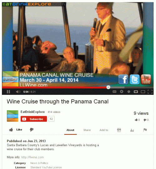 Lucas & Lewellen Wine Cruise to Panama