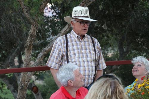 Louis Lucas addresses the crowd