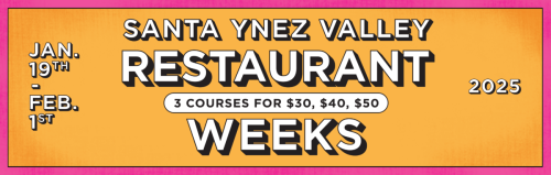 2025 Santa Ynez Valley Restaurant week banner