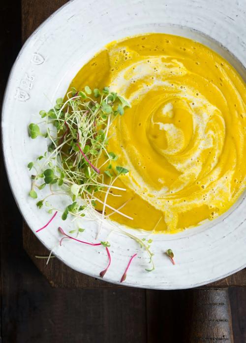 A photo of Father John Finley's tasty Thai Kabocha Coconut Soup