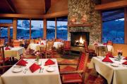The Alisal River Grill at Valentines Day - room with tables and fireplace