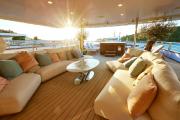 Image of the sun deck on the MS Olimp luxury private yacht