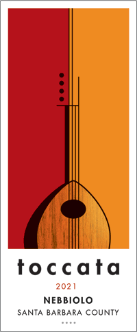 2021 Toccata Nebbiolo front label