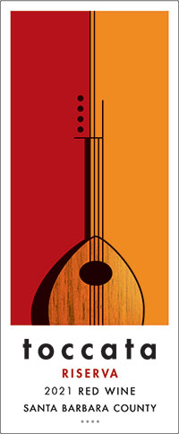 Toccata Riserva 2021 front label